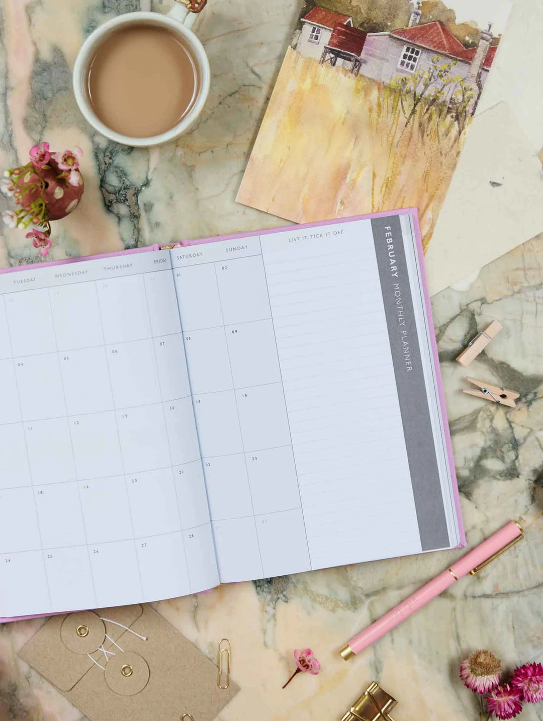 2026 On The Daily Planner - Sorbet