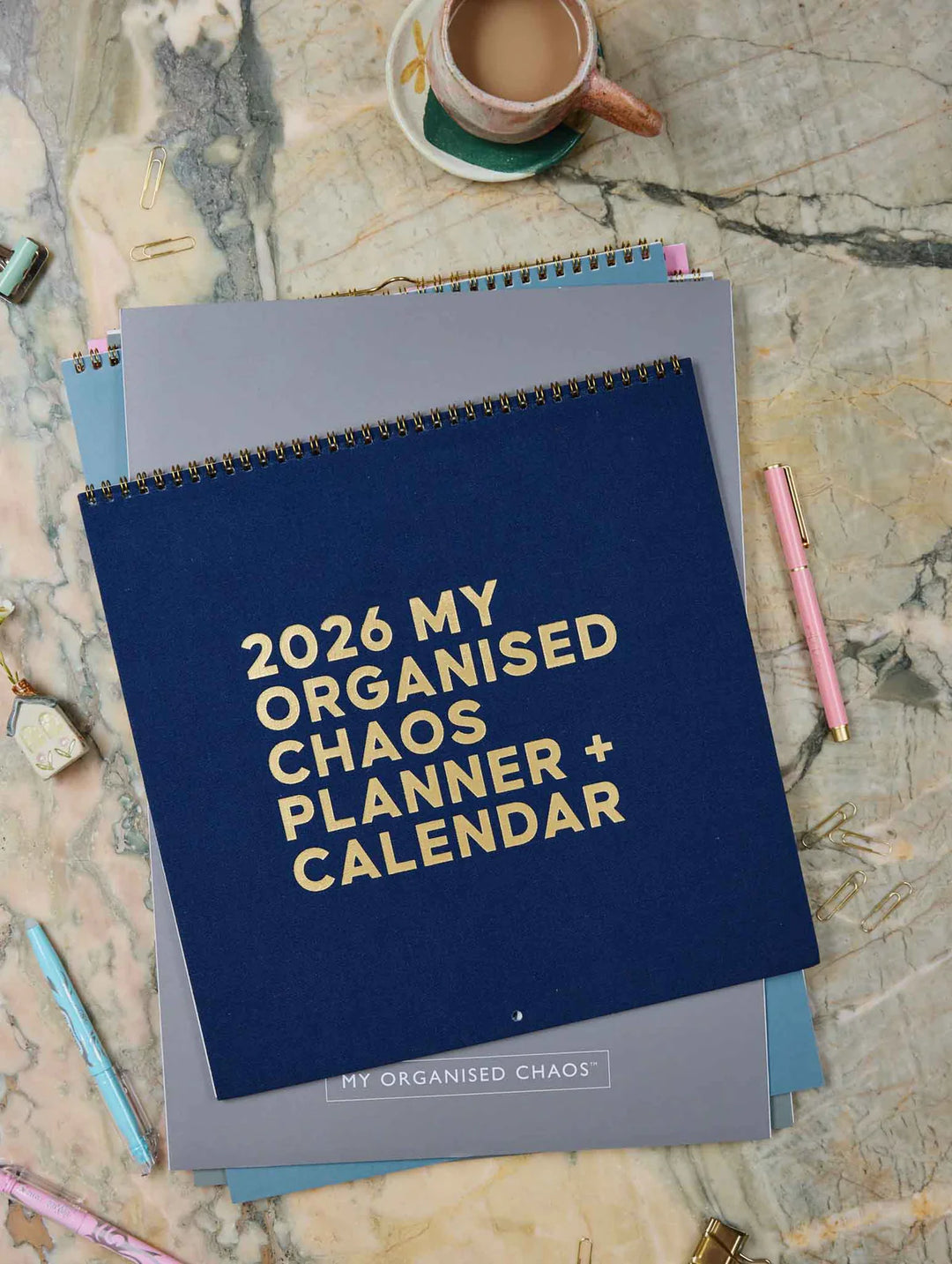 Write to Me Stationery | 2026 Linen Planner & Calendar - Navy | Shut the Front Door