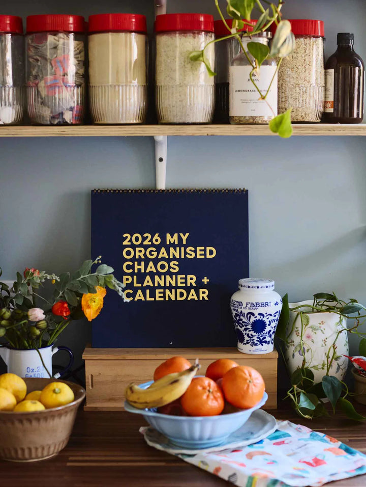 Write to Me Stationery | 2026 Linen Planner & Calendar - Navy | Shut the Front Door