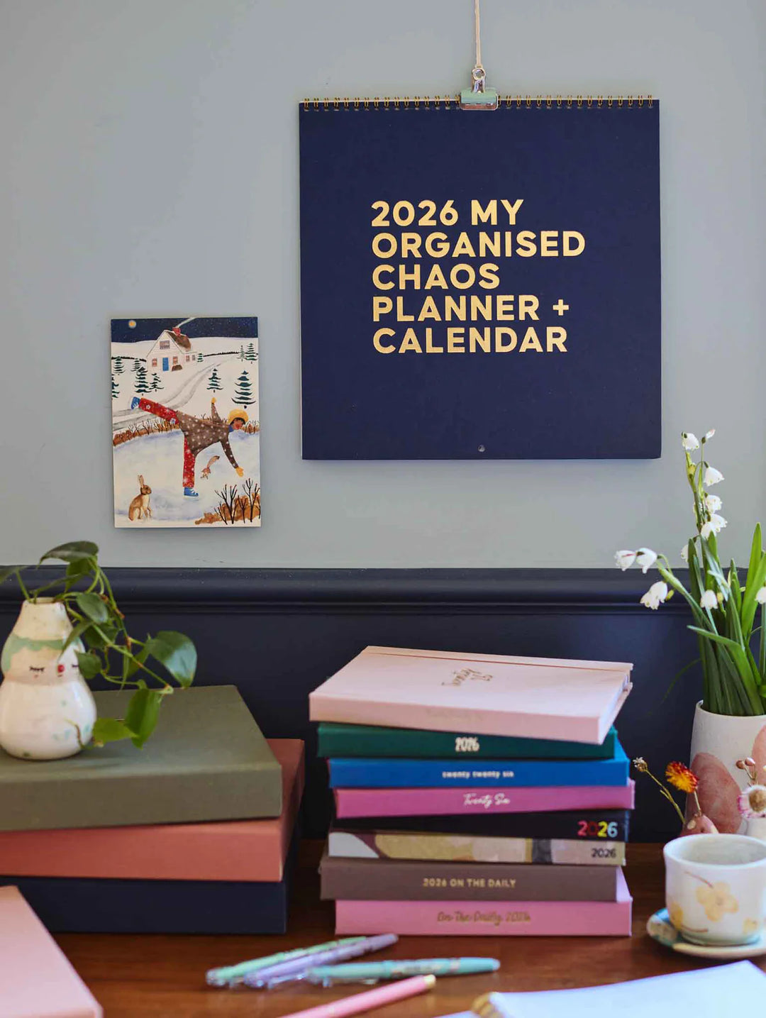 Write to Me Stationery | 2026 Linen Planner & Calendar - Navy | Shut the Front Door