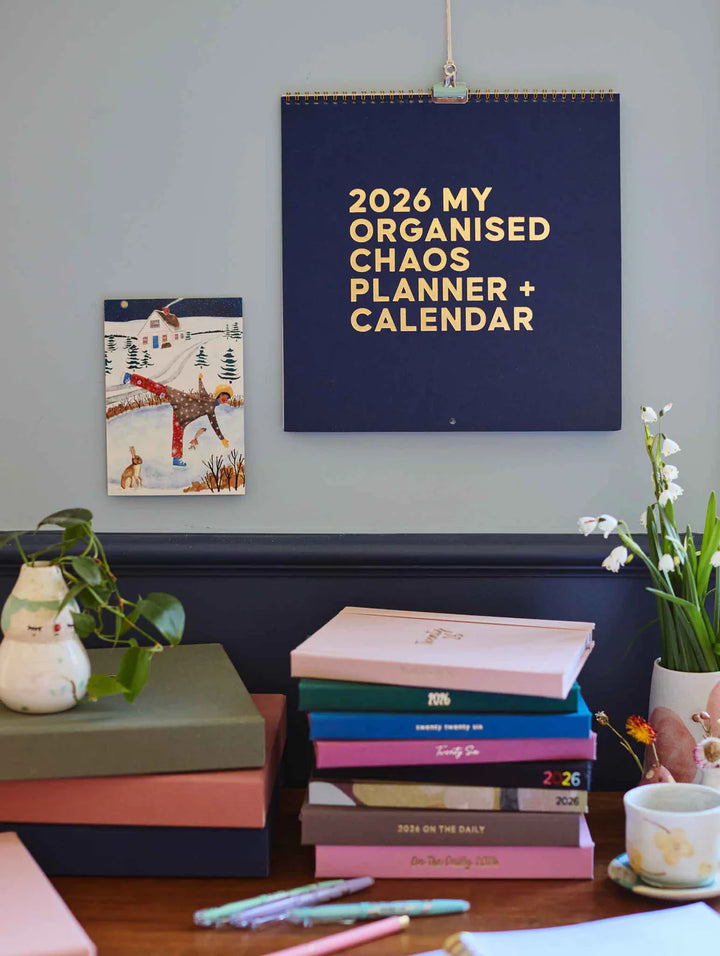 Write to Me Stationery | 2026 Linen Planner & Calendar - Navy | Shut the Front Door