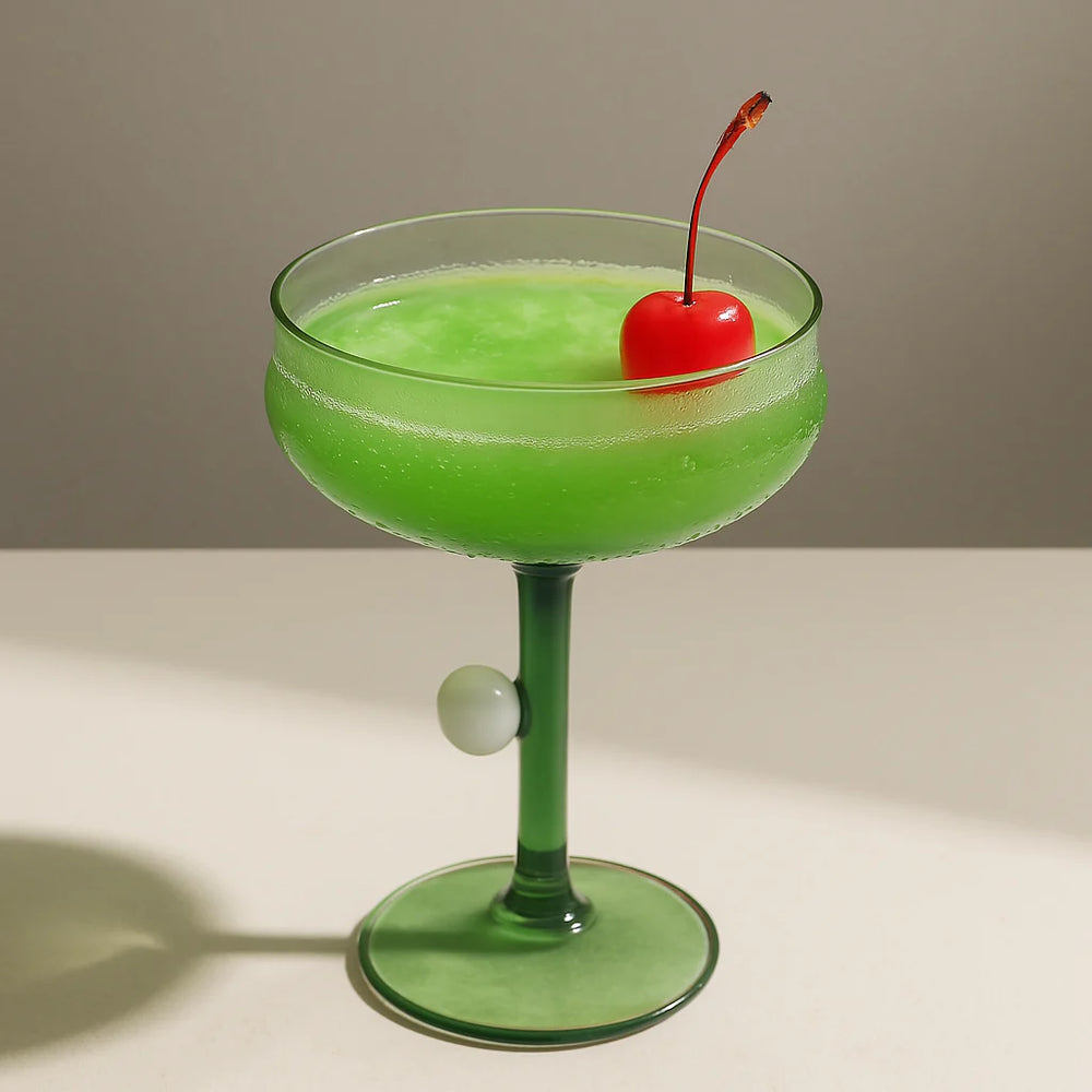 Garcia | Cocktail Glass 300ml- Green | Shut the Front Door