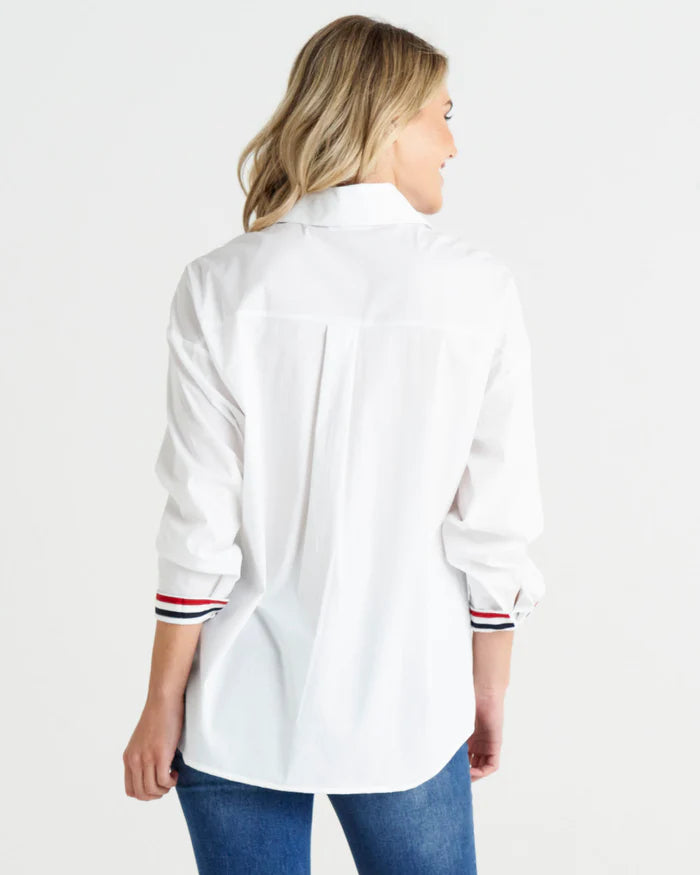 Betty Basics | Saskia Shirt - White | Shut the Front Door