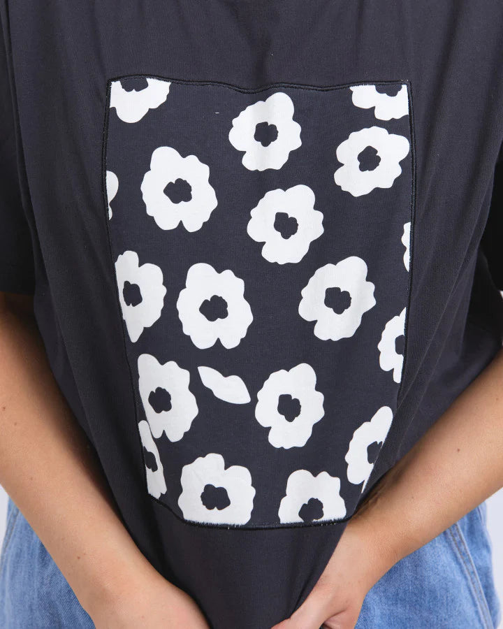 Elm Knitwear | Azalea Tee - Navy | Shut the Front Door