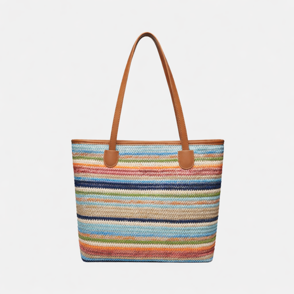 Antigone | Poppy Woven Tote Bag - Multi | Shut the Front Door