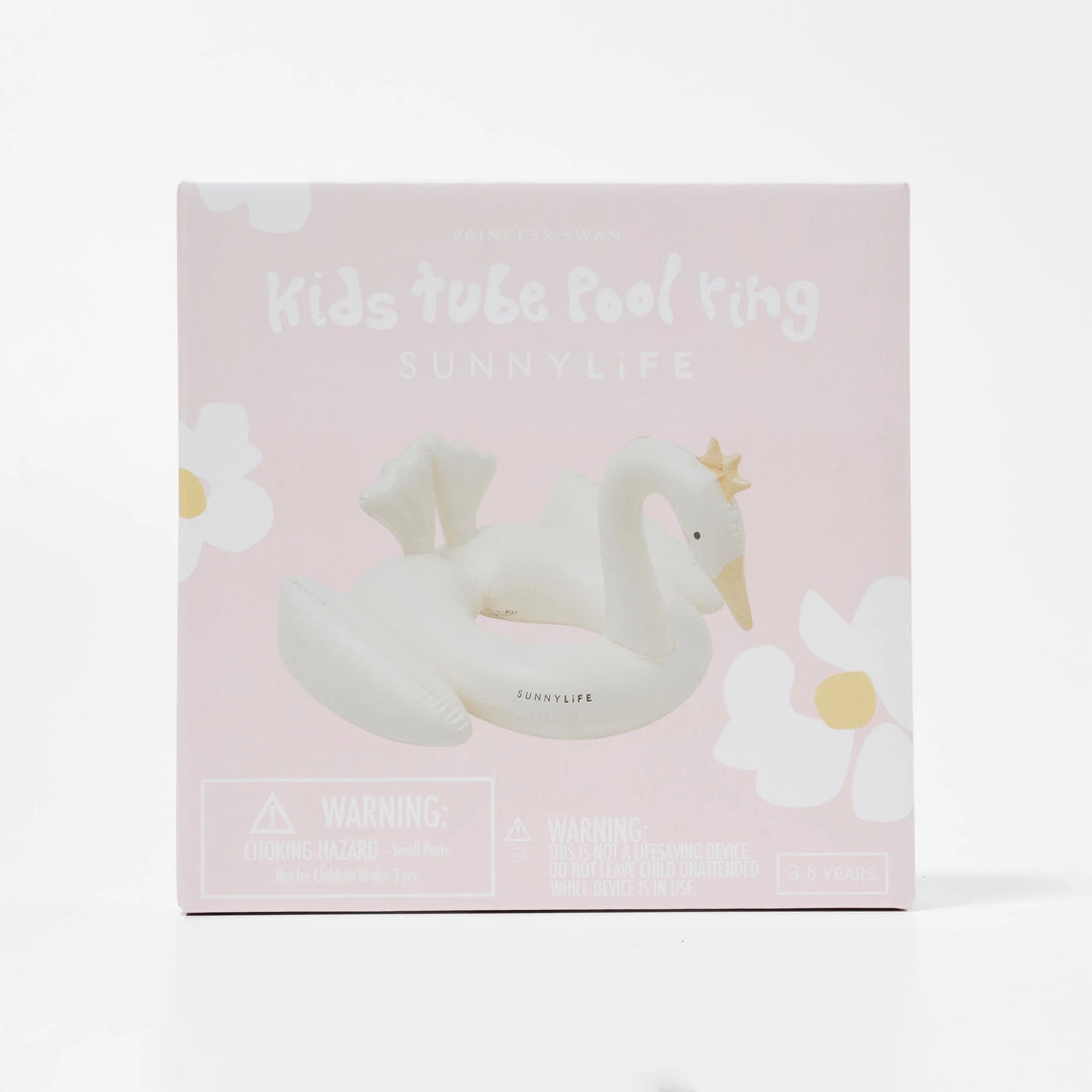 Sunnylife | Kids Tube Pool Ring - Princess Swan Multi | Shut the Front Door
