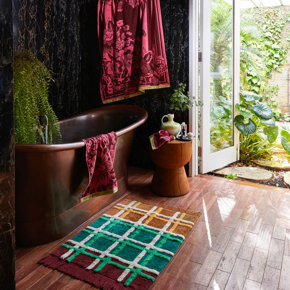 SAGE & CLARE | Karina Bath Mat - Verdant | Shut the Front Door