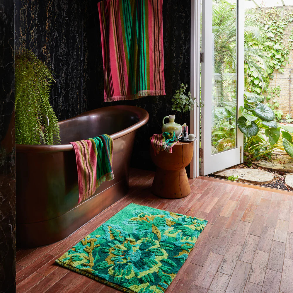SAGE & CLARE | Eliza Bath Mat - Spring Green | Shut the Front Door