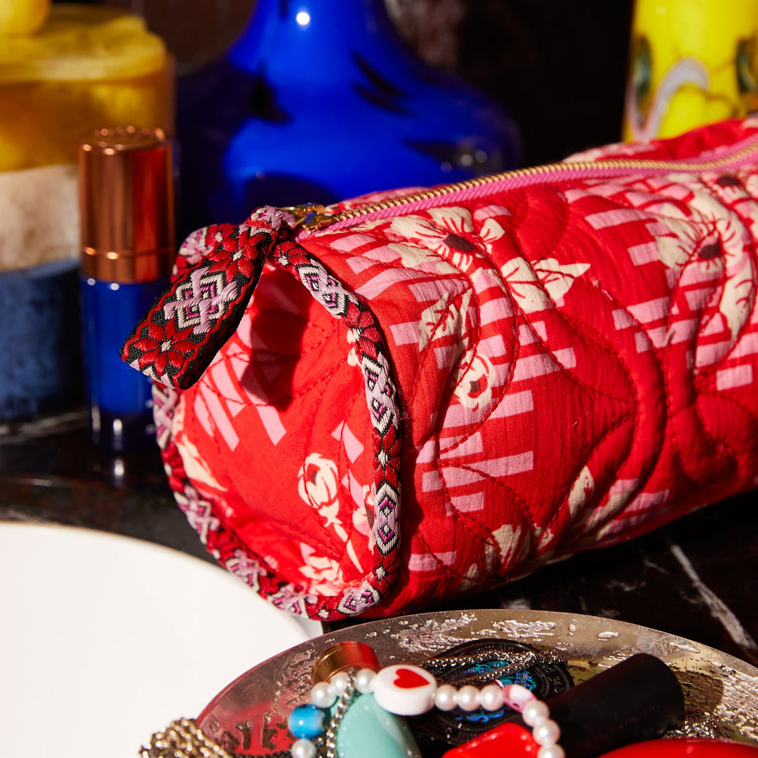 Marta Makeup Bag - Vermillion