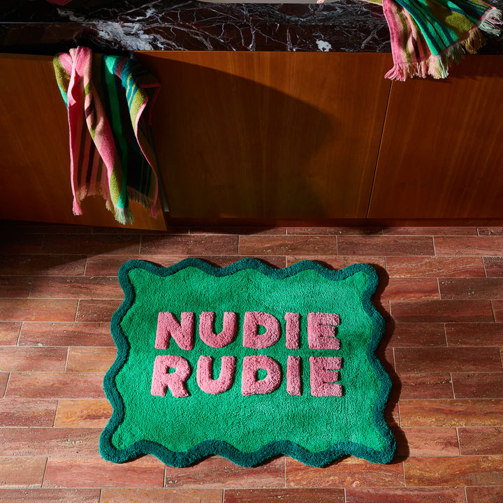 SAGE & CLARE | Amalie Nudie Bath Mat - Spring Green | Shut the Front Door