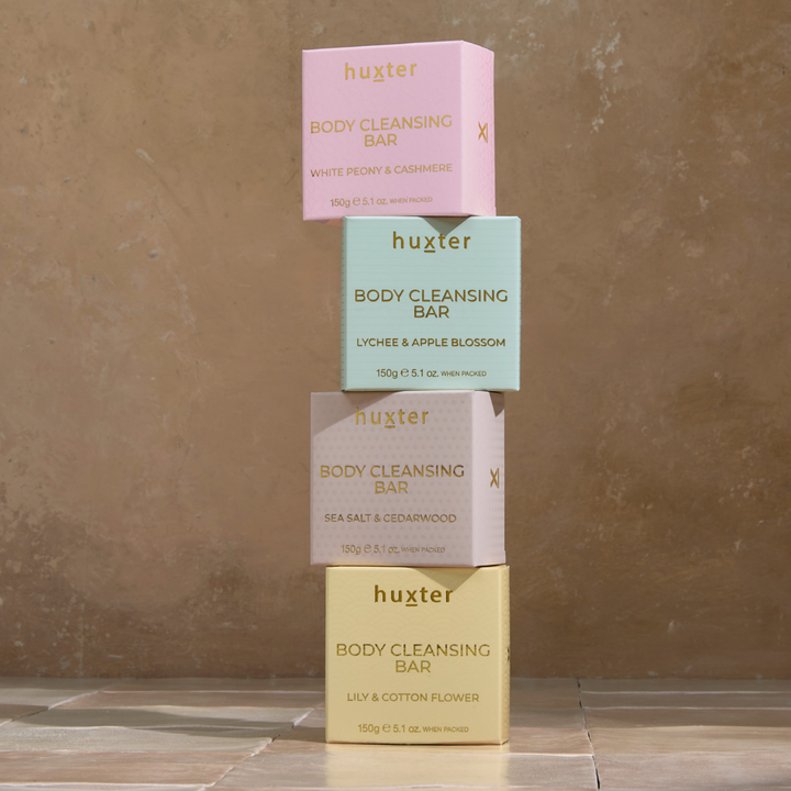 Huxter | Body Cleansing Bar - Lily & Cotton Flower | Shut the Front Door