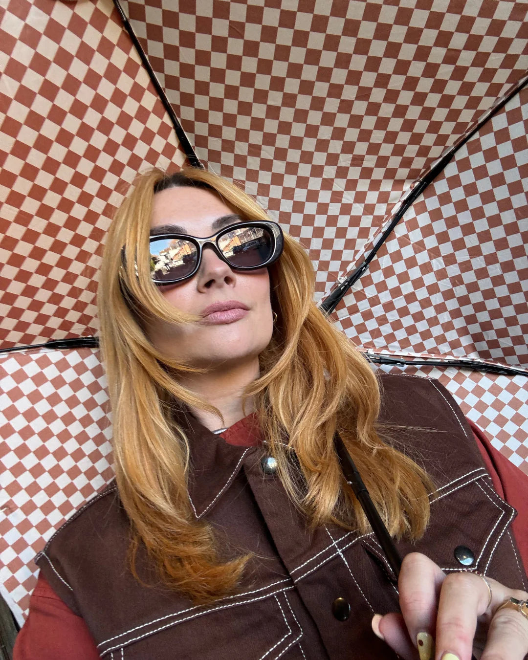 Blunt | Blunt Umbrella Metro - Clay Check | Shut the Front Door