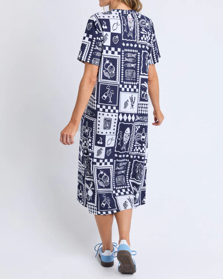 Chin Chin Dress - Navy