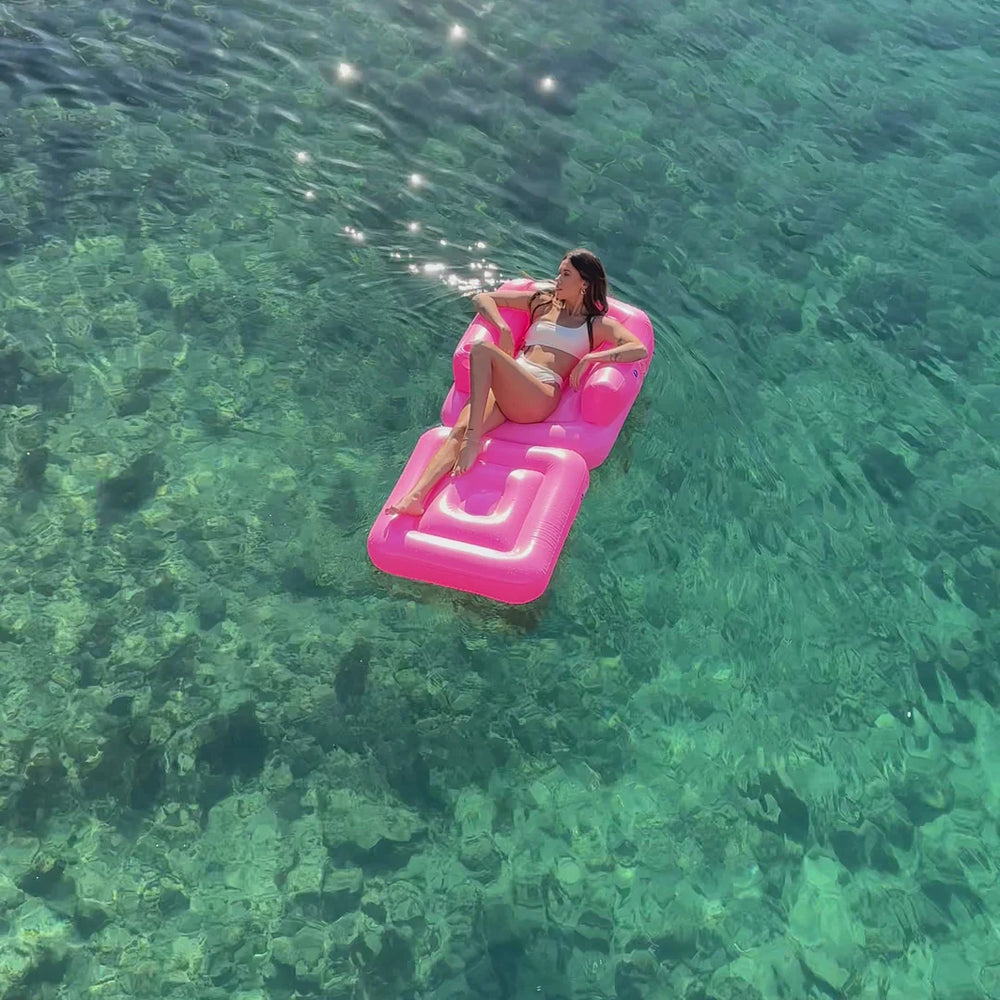 Sunnylife | Inflatable Lilo Chair - Neon Pink | Shut the Front Door