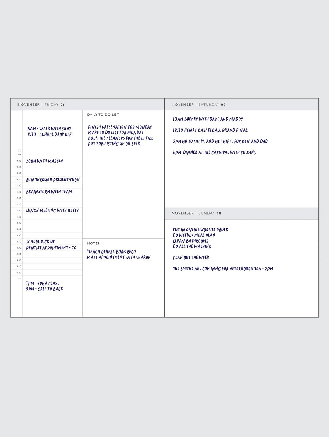 2026 On The Daily Planner - Sorbet