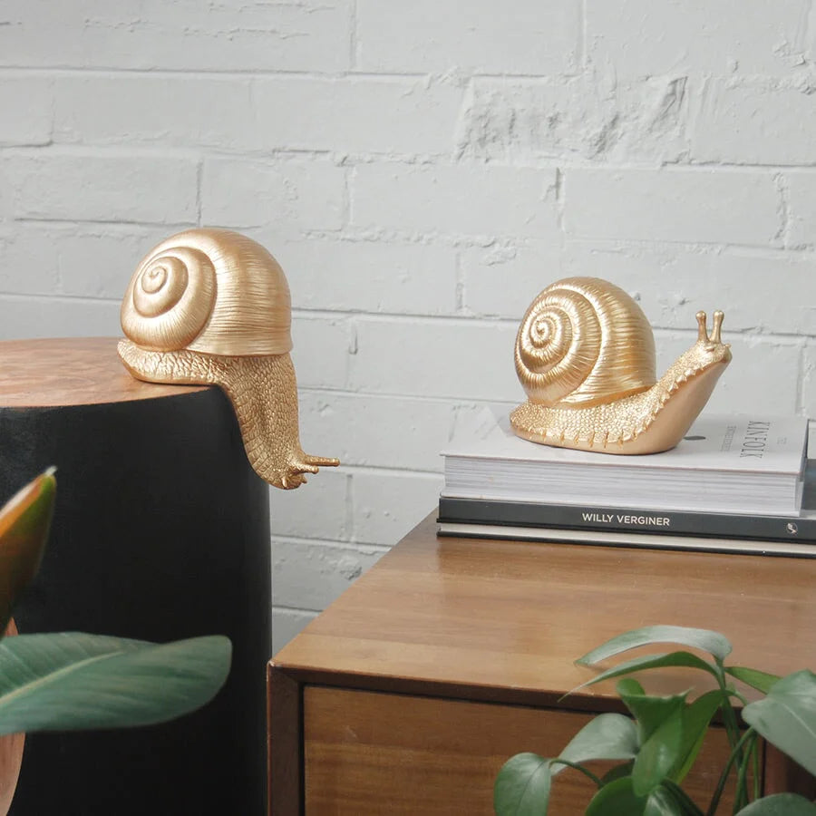 White Moose | Table Snail - Gold | Shut the Front Door