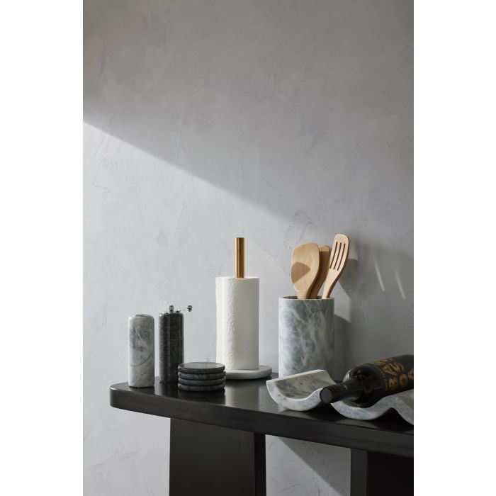 Davis & Waddell | Nuvolo Marble Coaster Set 4 - Black | Shut the Front Door