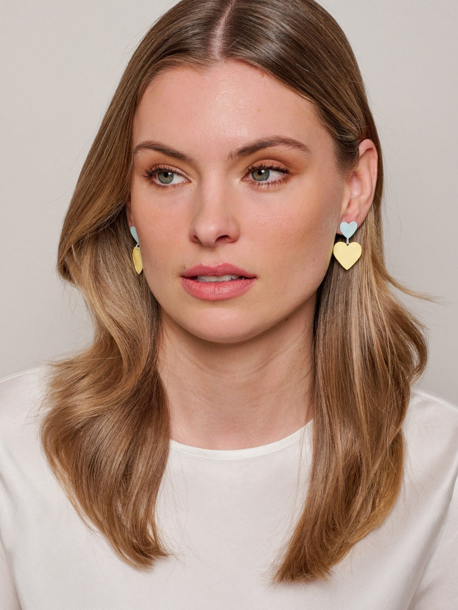 Tiger Tree | Earring Heart to Heart - Blue Lemon | Shut the Front Door