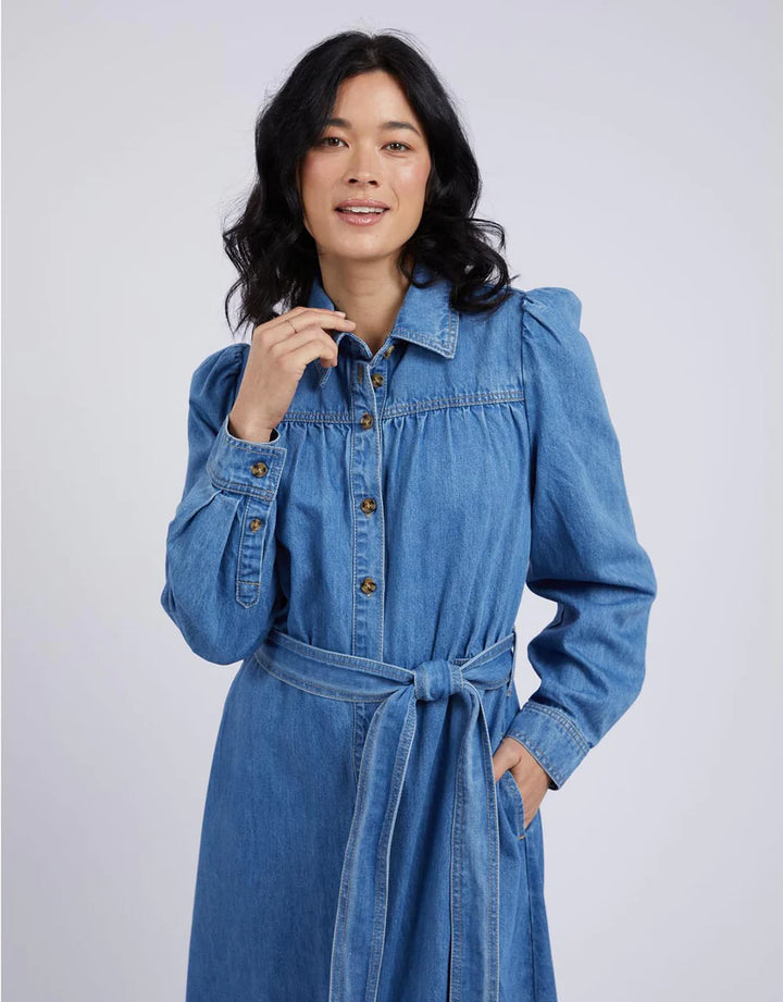 Elm Knitwear | Lucinda Denim Shirt Dress | Shut the Front Door