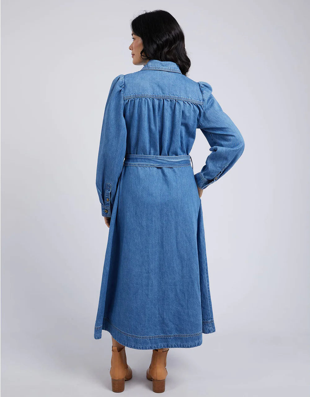 Elm Knitwear | Lucinda Denim Shirt Dress | Shut the Front Door