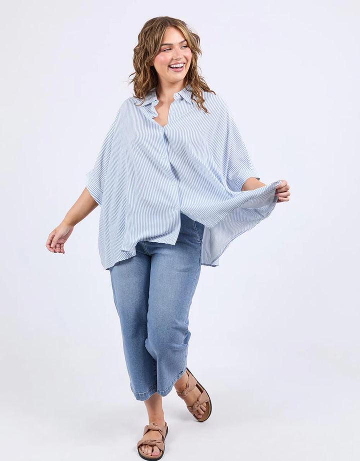 Luna Shirt - Dusky Blue