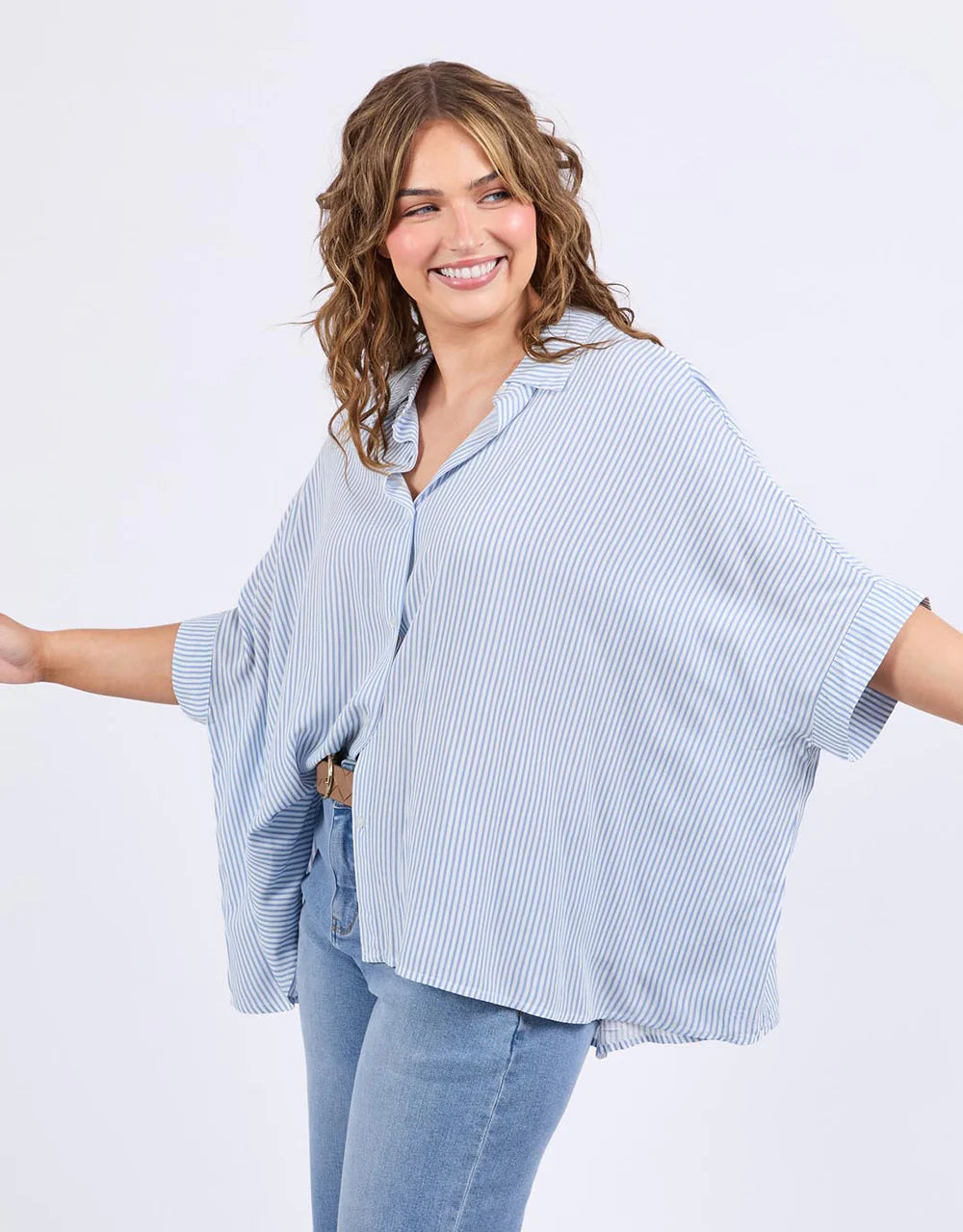 Luna Shirt - Dusky Blue