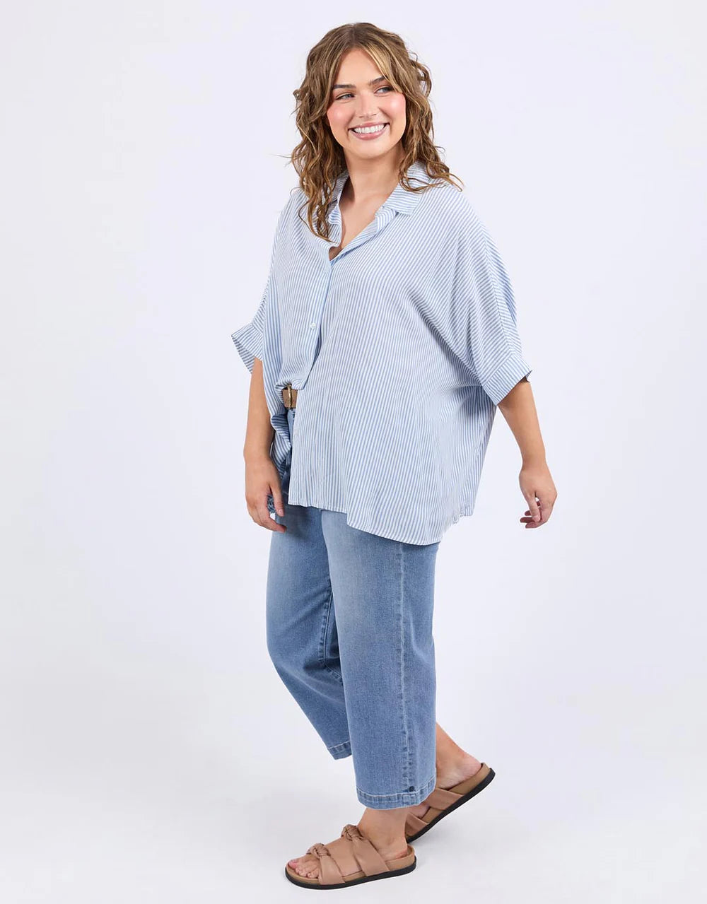 Luna Shirt - Dusky Blue