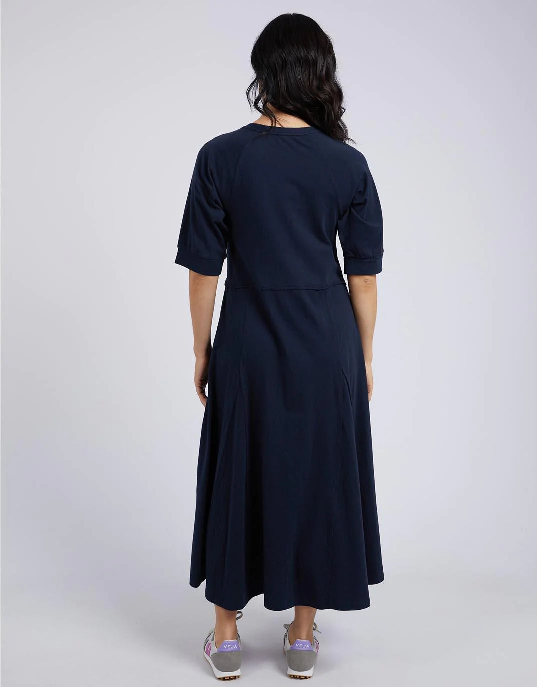 Elm Knitwear | York Midi Dress - Navy | Shut the Front Door