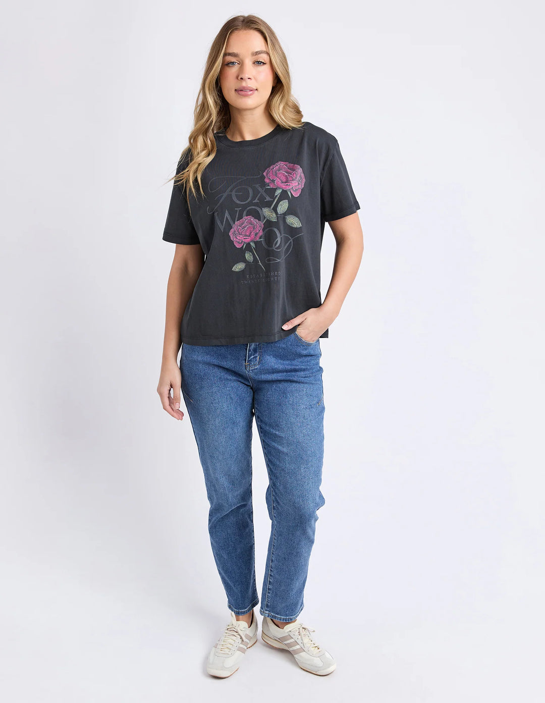 English Rose Tee - Black