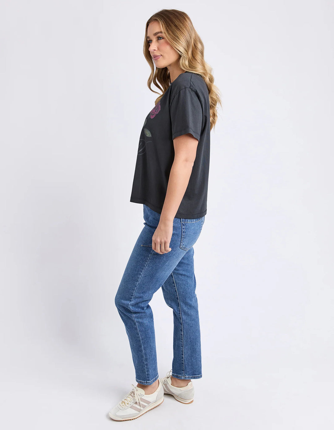 English Rose Tee - Black