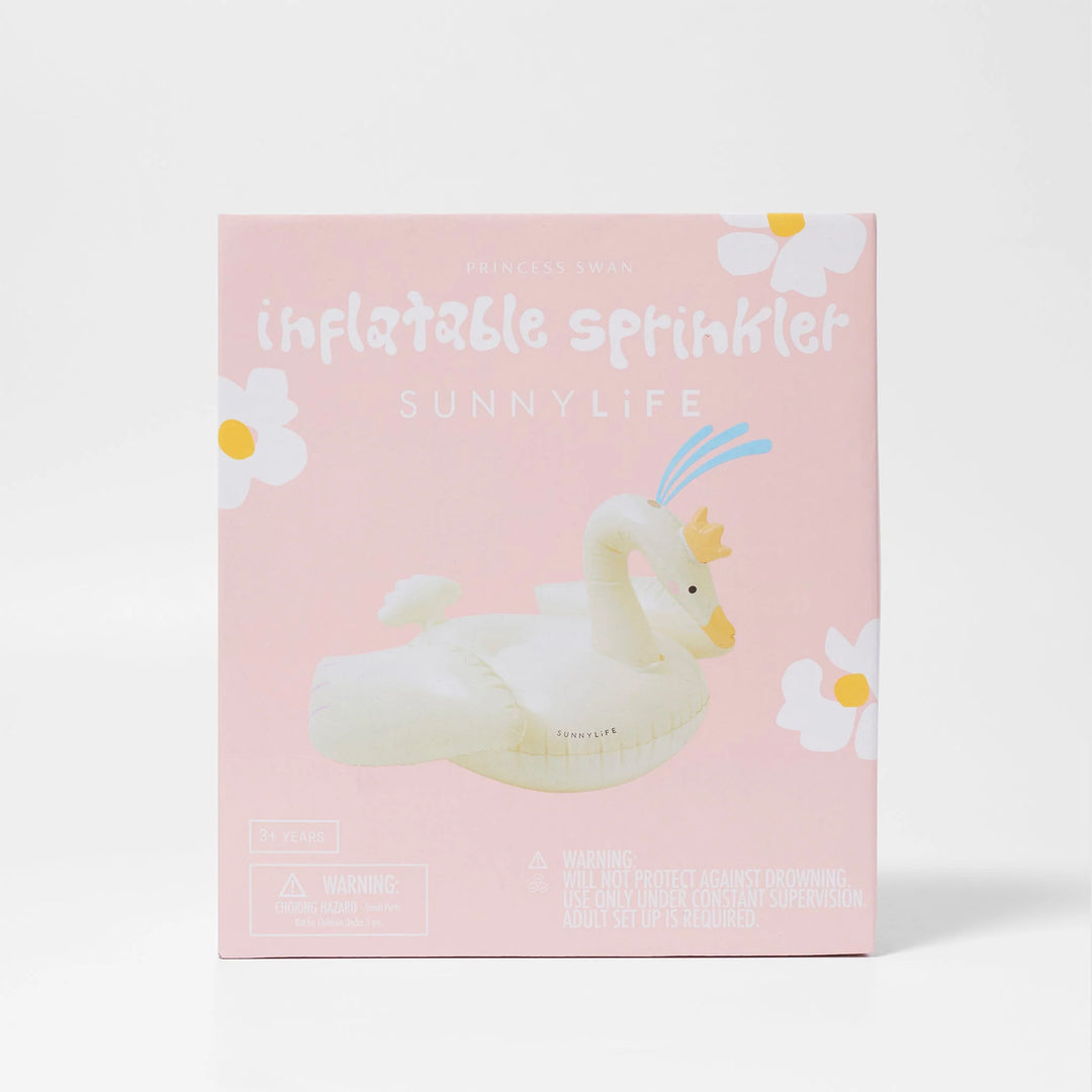 Sunnylife | Inflatable Sprinkler - Princess Swan Multi | Shut the Front Door