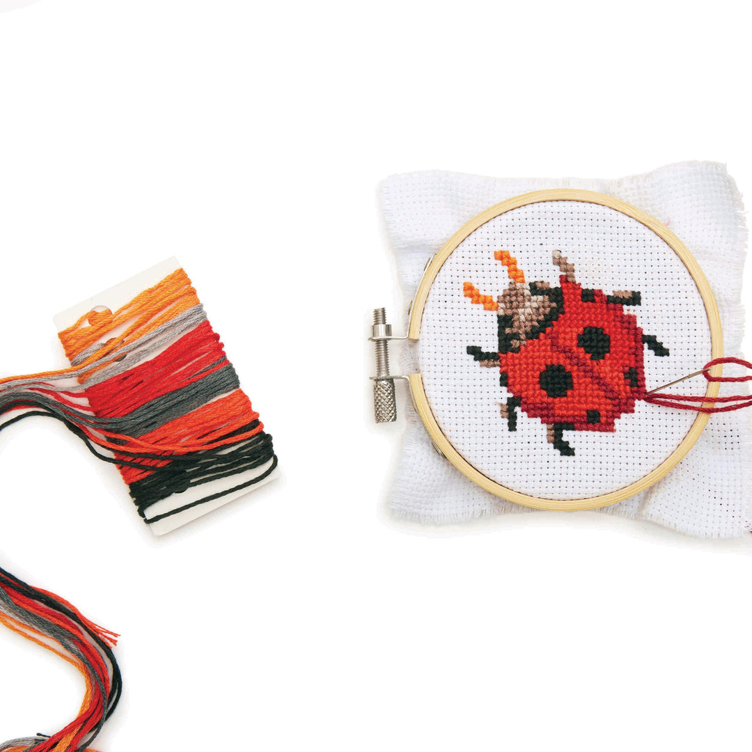 Mini Cross Stitch Kit - Ladybug