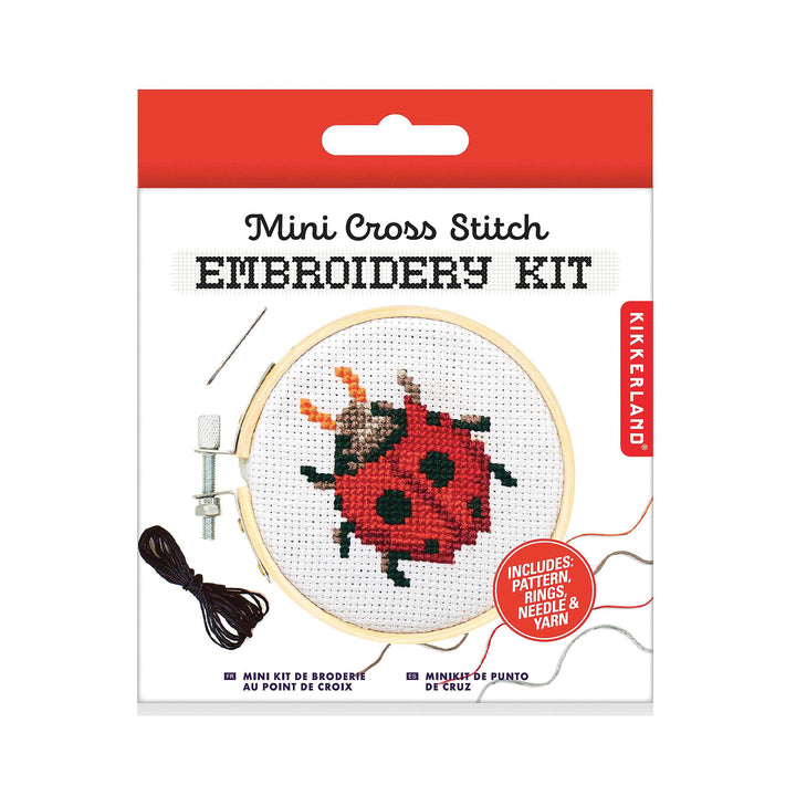 Mini Cross Stitch Kit - Ladybug