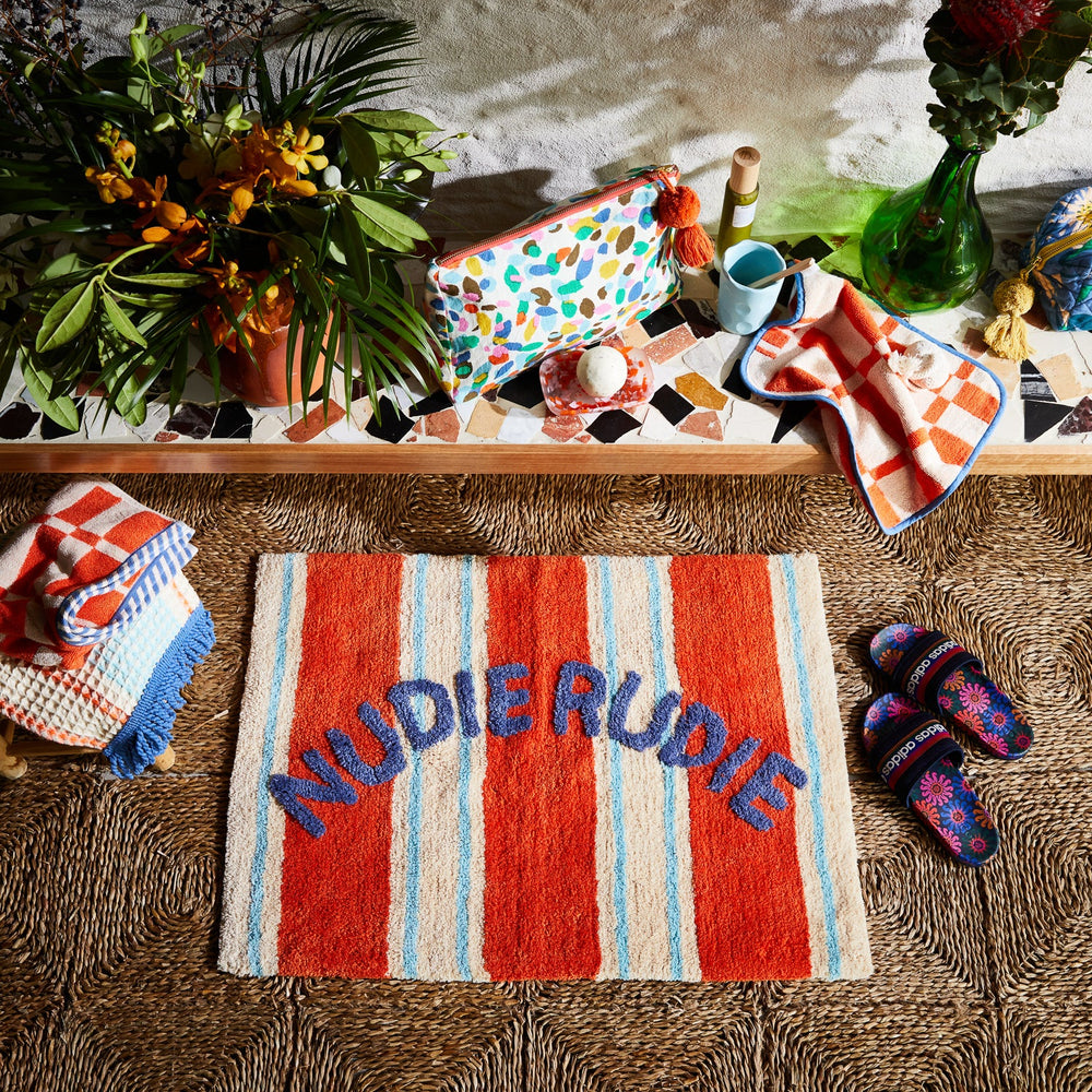 SAGE & CLARE | Ballico Nudie Bath Mat - Paprika | Shut the Front Door
