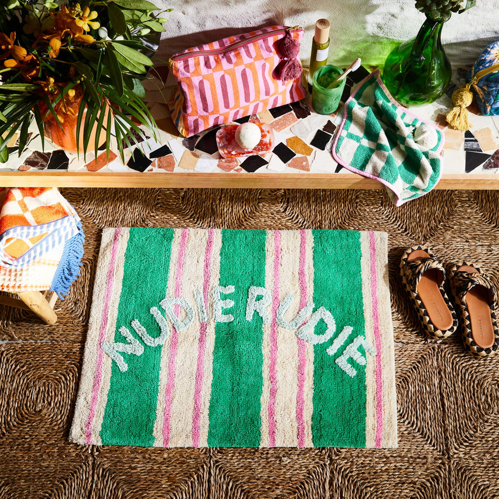 SAGE & CLARE | Ballico Nudie Bath Mat - Perilla | Shut the Front Door