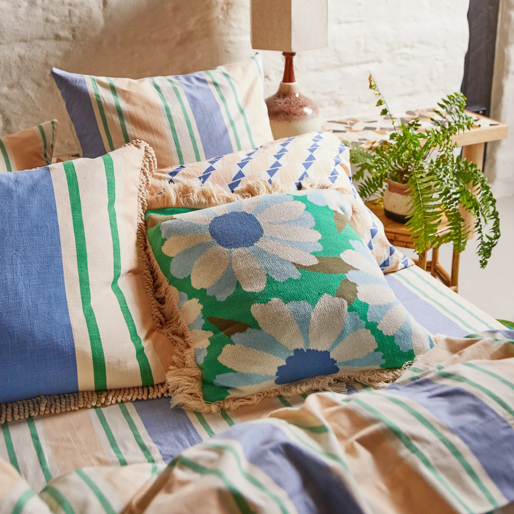 Sage + Clare Colourful Bed Linen and cushions from Wonder & Wild in NZ