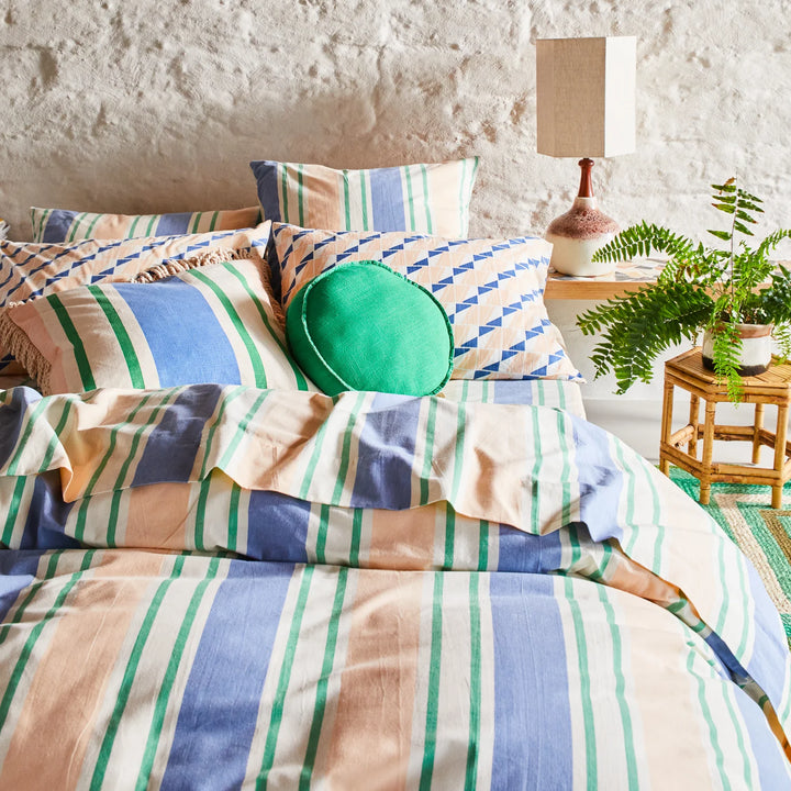 SAGE & CLARE | Tishy Fringe Cushion Cantaloupe | Shut the Front Door