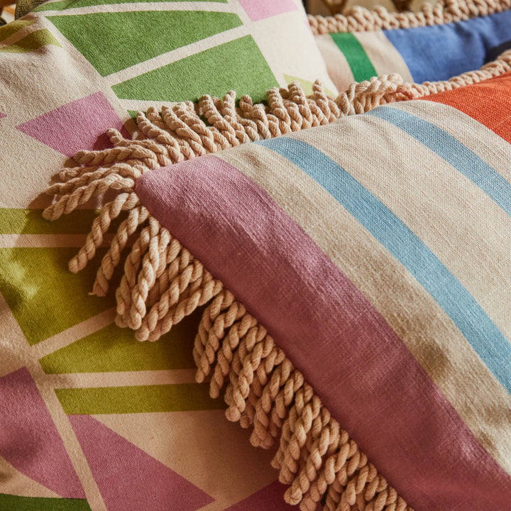 SAGE & CLARE | Tishy Fringe Cushion Dahlia | Shut the Front Door