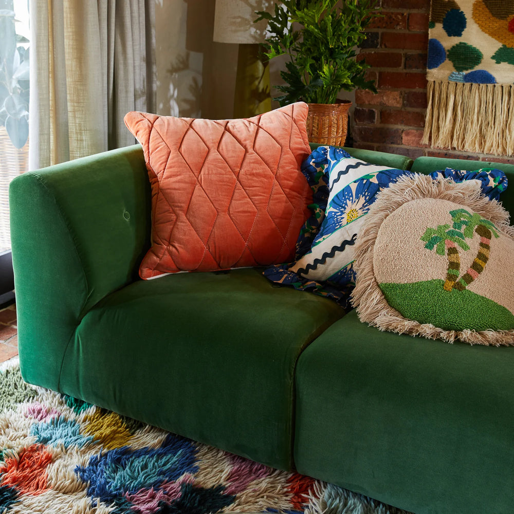 SAGE & CLARE | Gaviota Velvet Sham - Cayenne | Shut the Front Door