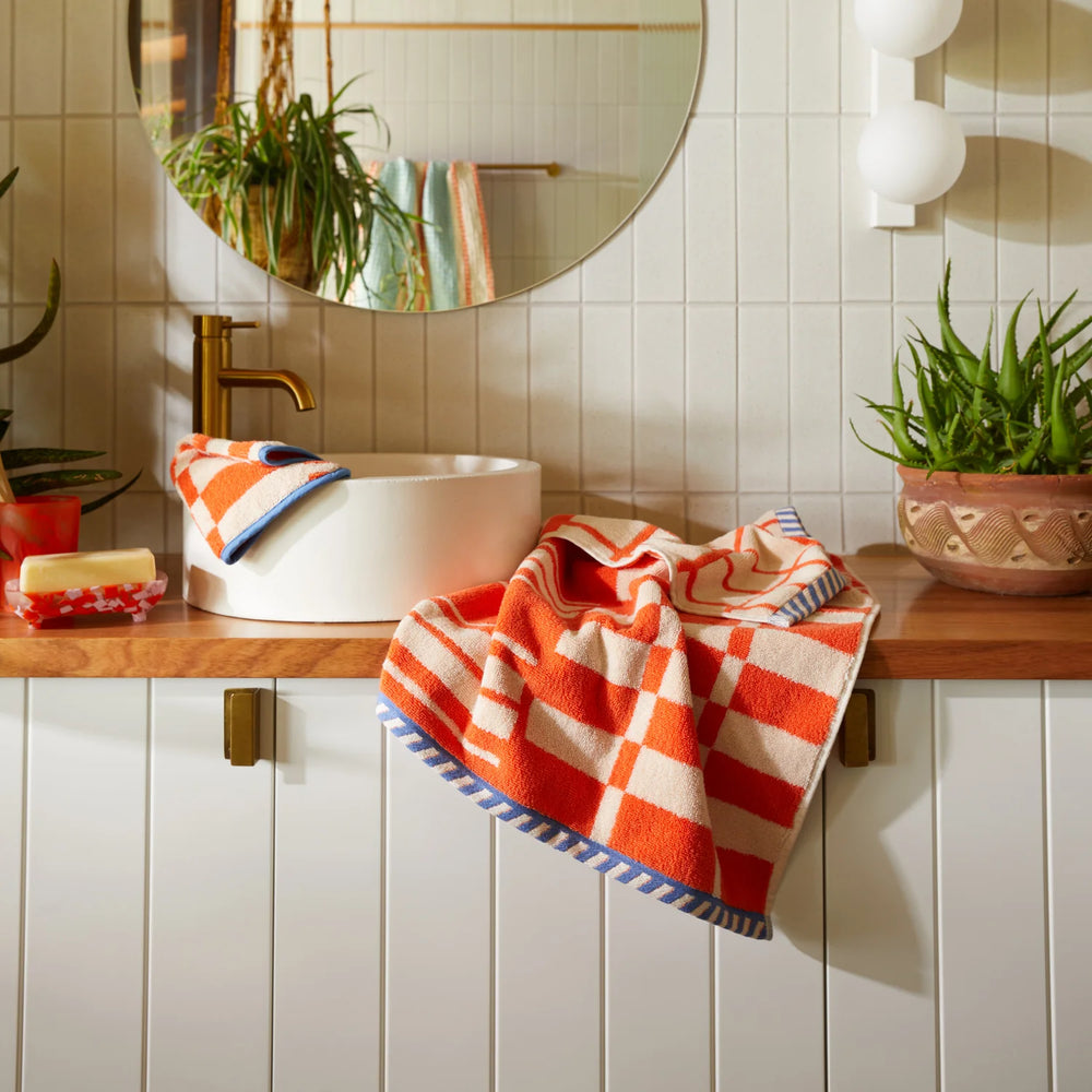 SAGE & CLARE | Fresno Hand Towel - Paprika | Shut the Front Door