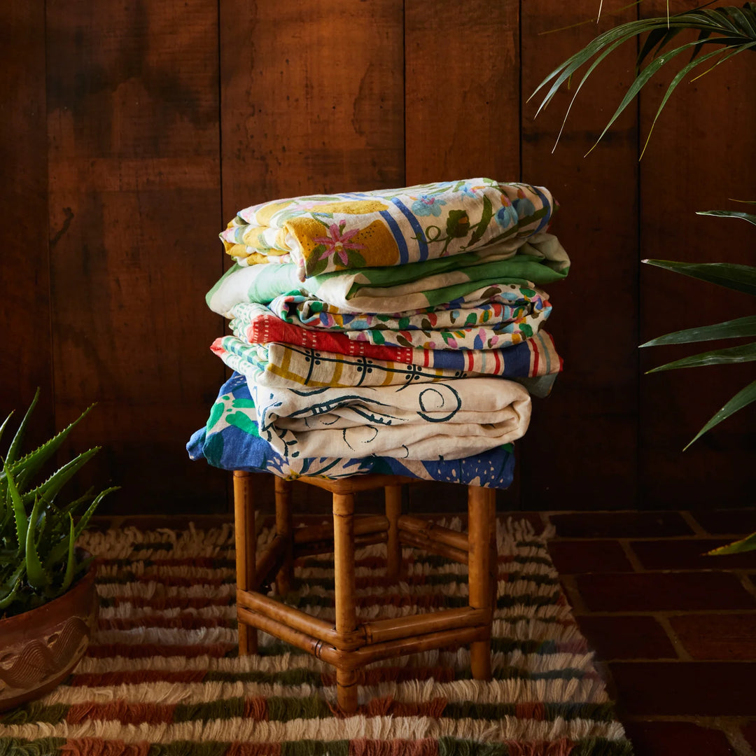 SAGE & CLARE | Palo Alto Linen Quilt Cover Queen - Edamame | Shut the Front Door