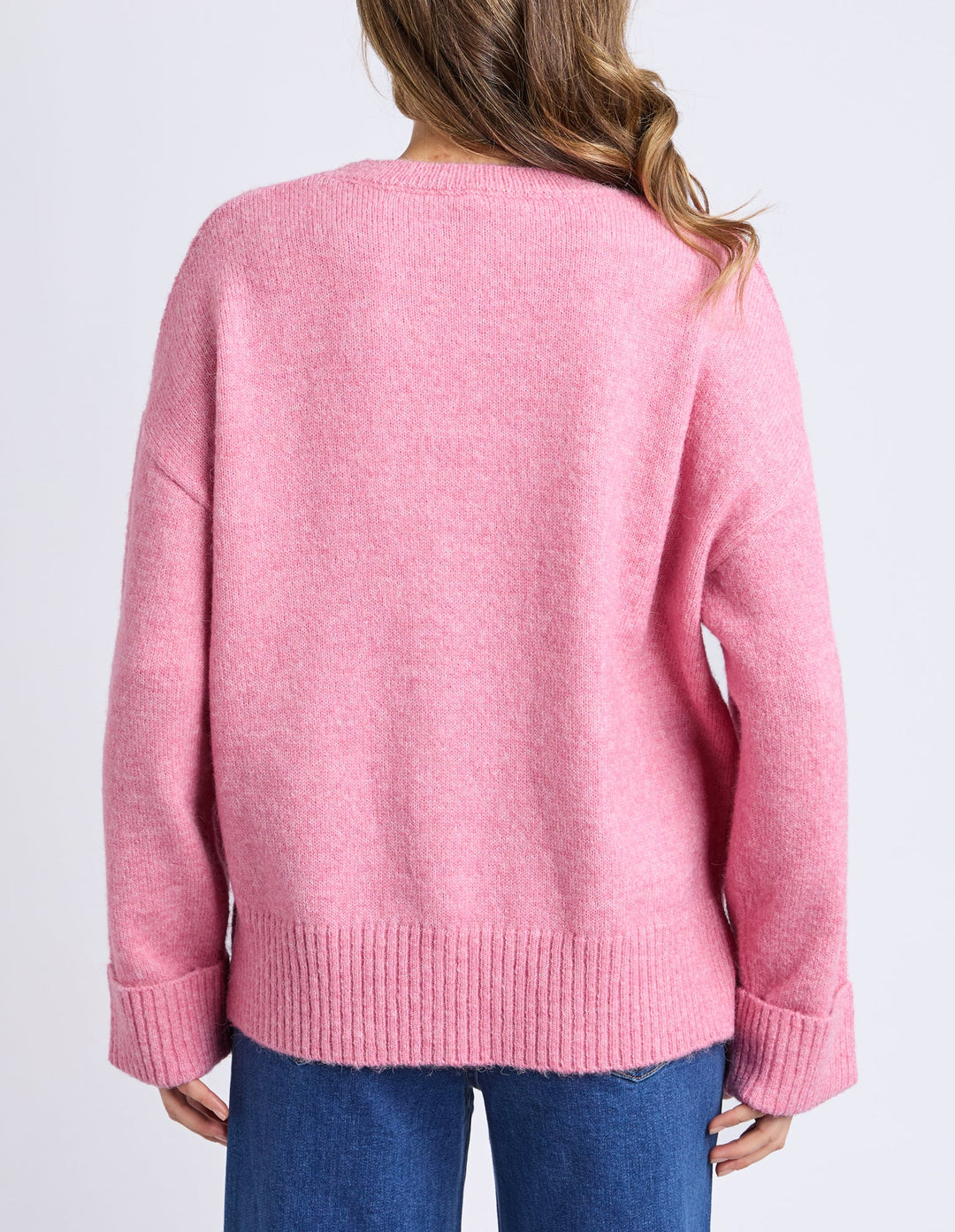Elm Knitwear | Intersia Heart Knit - Quartz Pink | Shut the Front Door