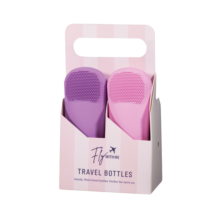 IS Gifts | Travel Bottle Set of 4 - Lilac/Pink | Shut the Front Door