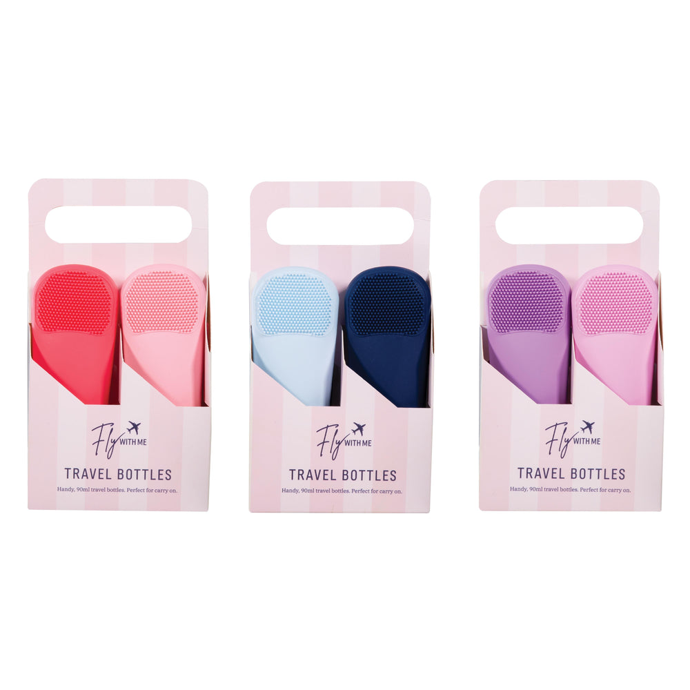 IS Gifts | Travel Bottle Set of 4 - Lilac/Pink | Shut the Front Door