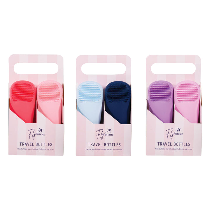 IS Gifts | Travel Bottle Set of 4 - Lilac/Pink | Shut the Front Door