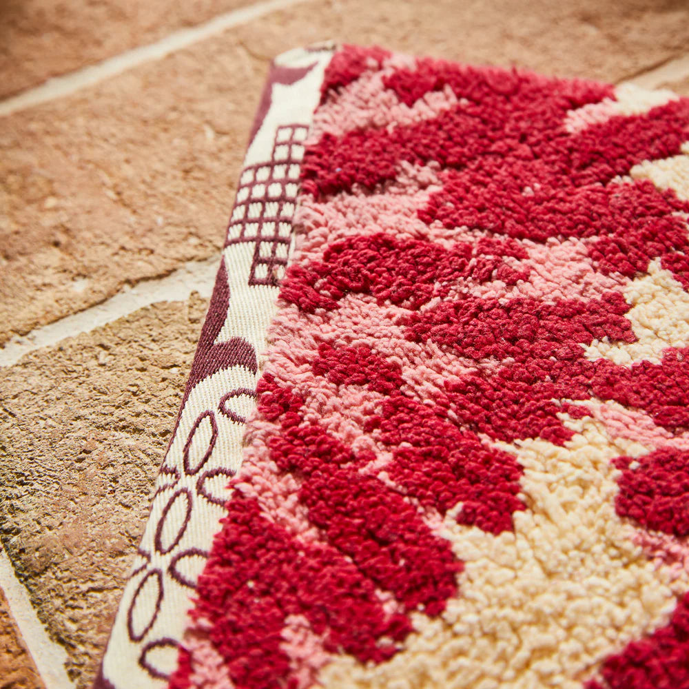 SAGE & CLARE | Isabella Bath Mat - Crimson | Shut the Front Door