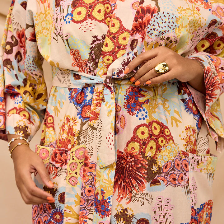 SAGE & CLARE | Cora Cotton Robe - Pearl | Shut the Front Door