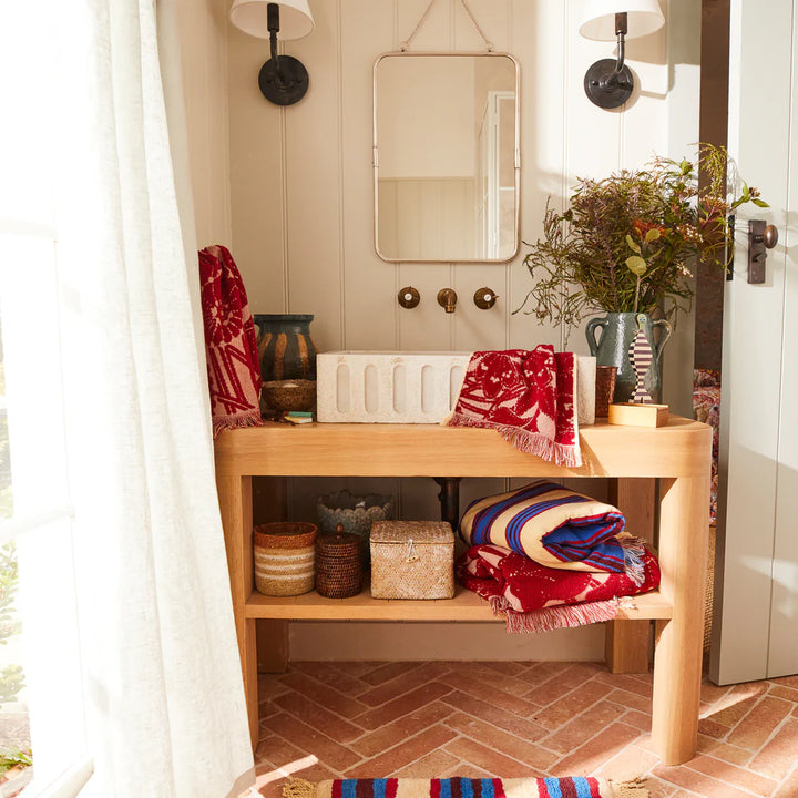 SAGE & CLARE | Lucia Face Washer Set - Crimson | Shut the Front Door