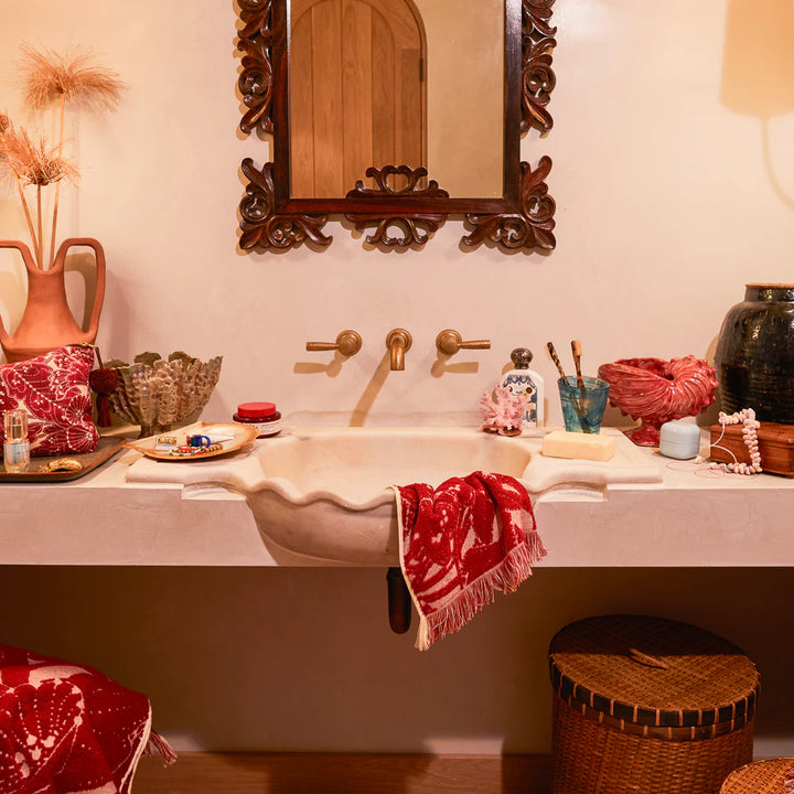 SAGE & CLARE | Lucia Face Washer Set - Crimson | Shut the Front Door