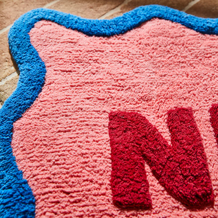 SAGE & CLARE | Amalie Nudie Bath Mat - Hibiscus | Shut the Front Door